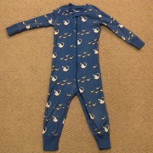 Comfy blue Hanna Andersson sleeper PJs